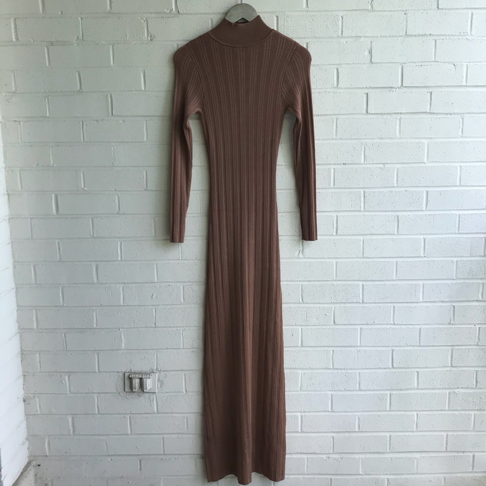 ARC Dorit Hazel Ribbed Knit Bodycon Maxi Dress - Picture 7 of 8